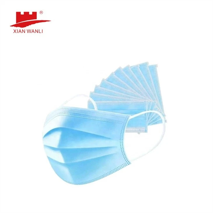 Blue Disposable Surgical Face Masks - 3 Ply