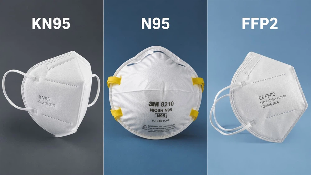 KN95 vs N95 vs FFP2 Masks KN95 vs N95 vs FFP2 Masks